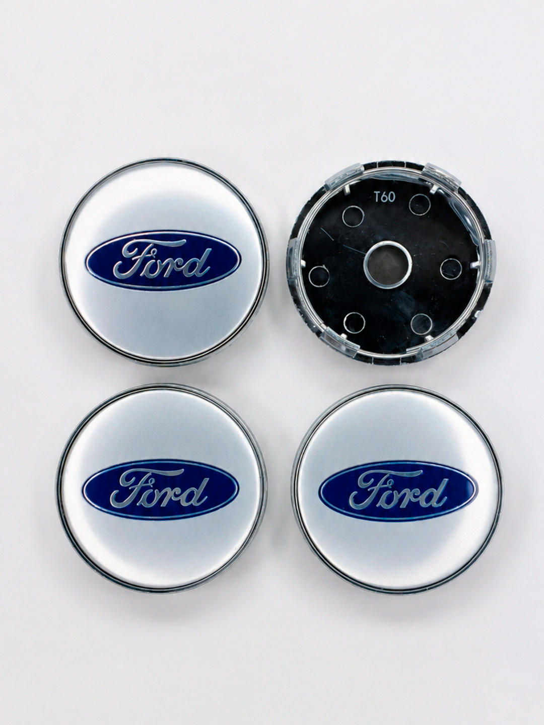картинка Заглушки на литые диски. Ford. Серые. 60мм